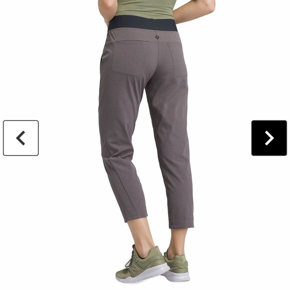 PrAna Womens Hybridizer Pants Brown Pocket Hiking Outdoor Campcore Stretch Large - Picture 3 of 12